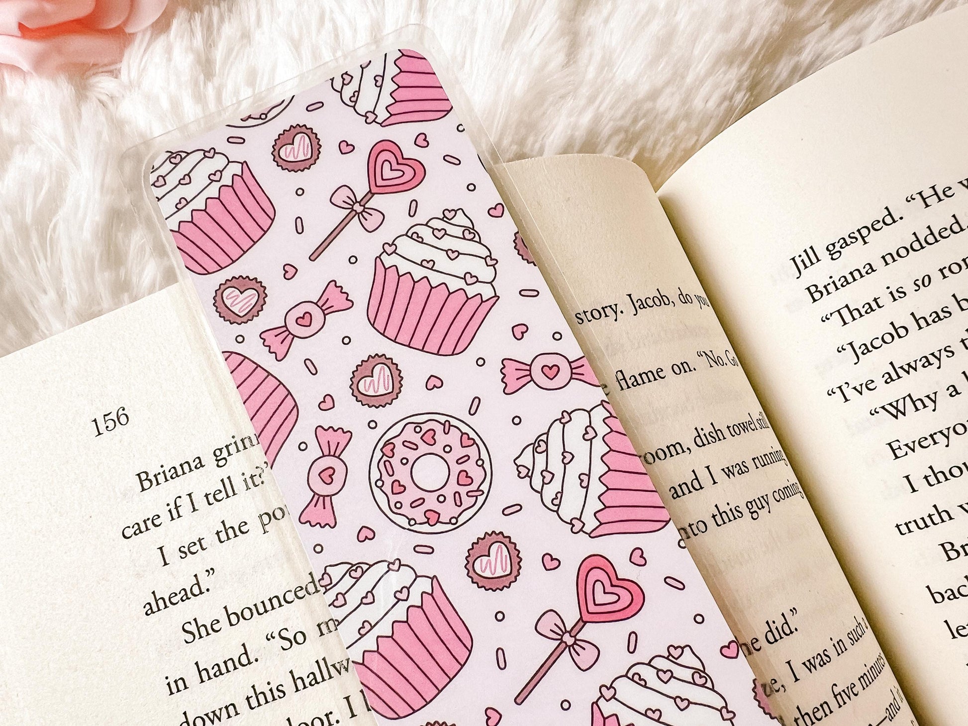 Valentine's Day Cupcakes & Donuts Bookmark | Valentine's Day Bookmark | Donuts Bookmark | Gift for Reader | Cupcake Bookmark