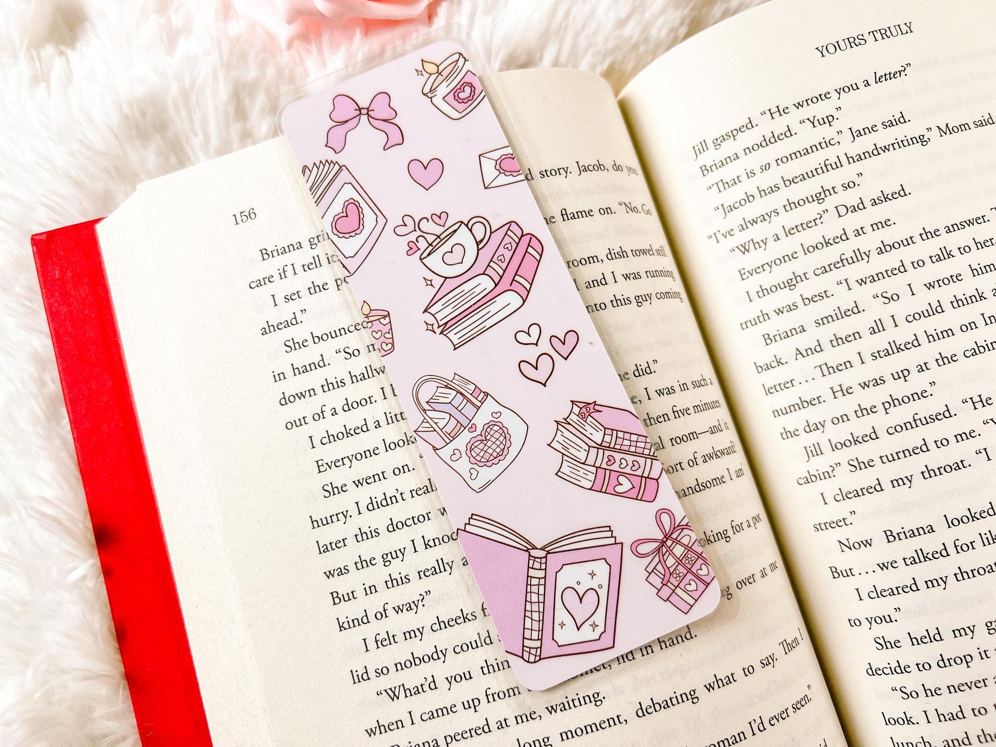 Valentine's Day Books Bookmark | Valentine's Day Bookmark | Gift for Reader | Bookish Bookmark | Book Lover Bookmark