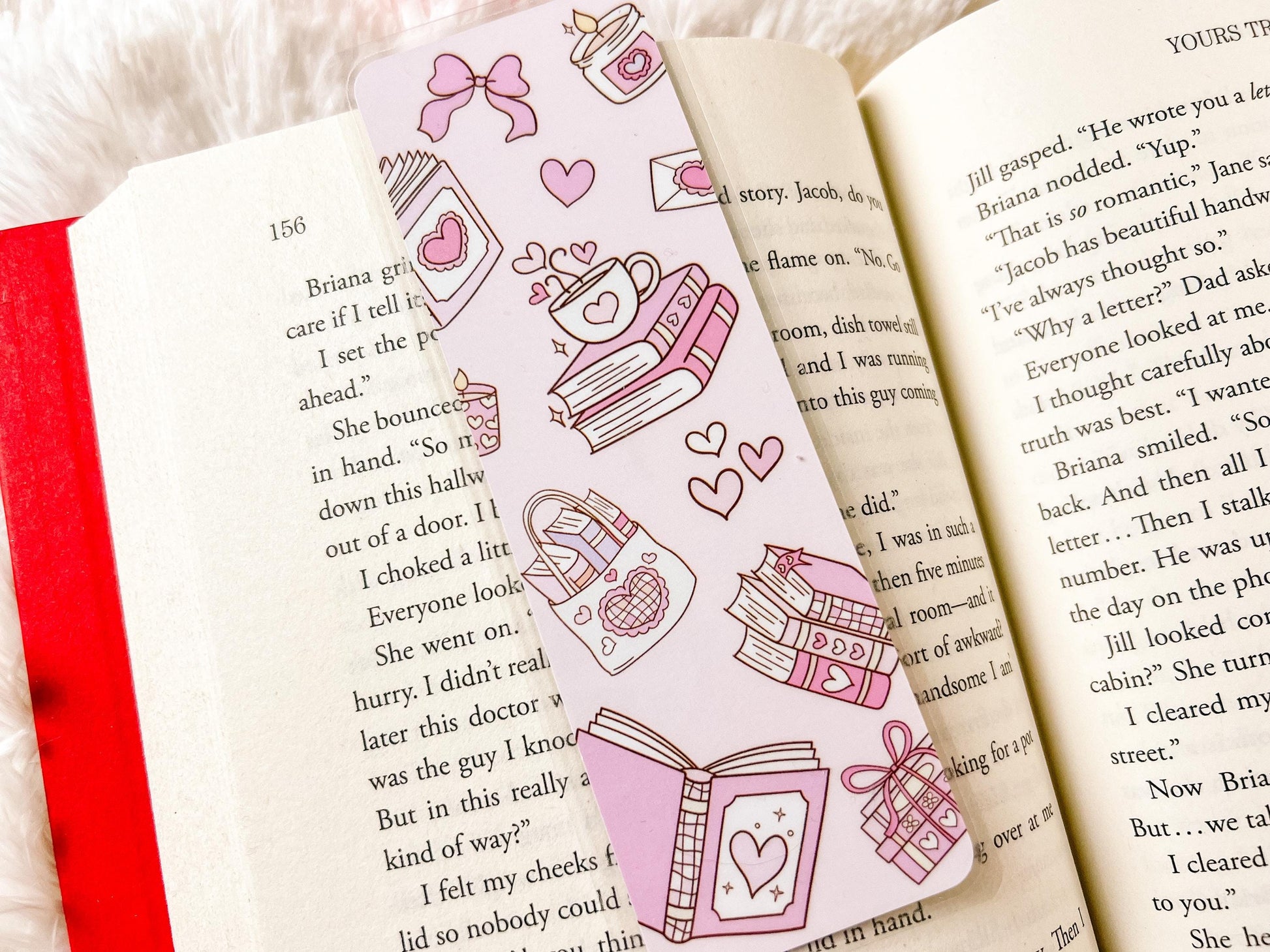 Valentine's Day Books Bookmark | Valentine's Day Bookmark | Gift for Reader | Bookish Bookmark | Book Lover Bookmark