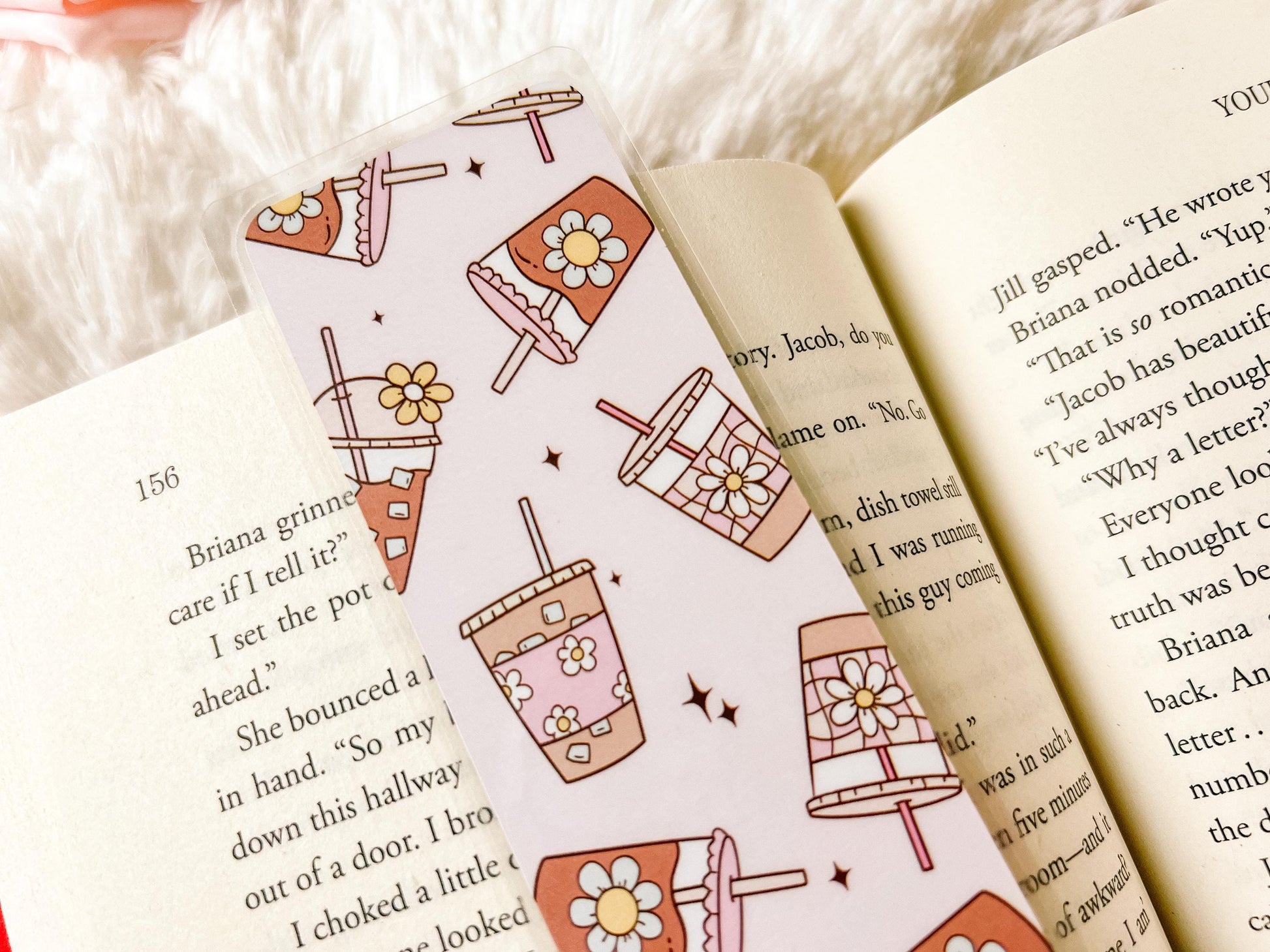 Books & Coffee Bookmark Collection | Valentine's Day Bookmark | Gift for Reader | Coffee Bookmark | Bookish Bookmark