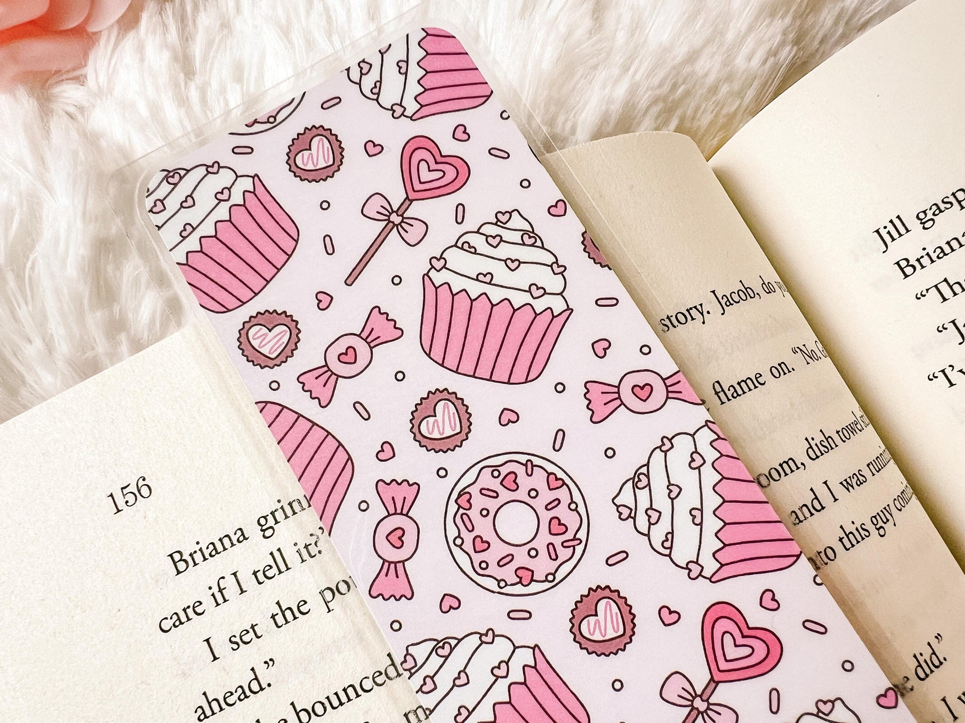 Valentine's Day Cupcakes & Donuts Bookmark | Valentine's Day Bookmark | Donuts Bookmark | Gift for Reader | Cupcake Bookmark