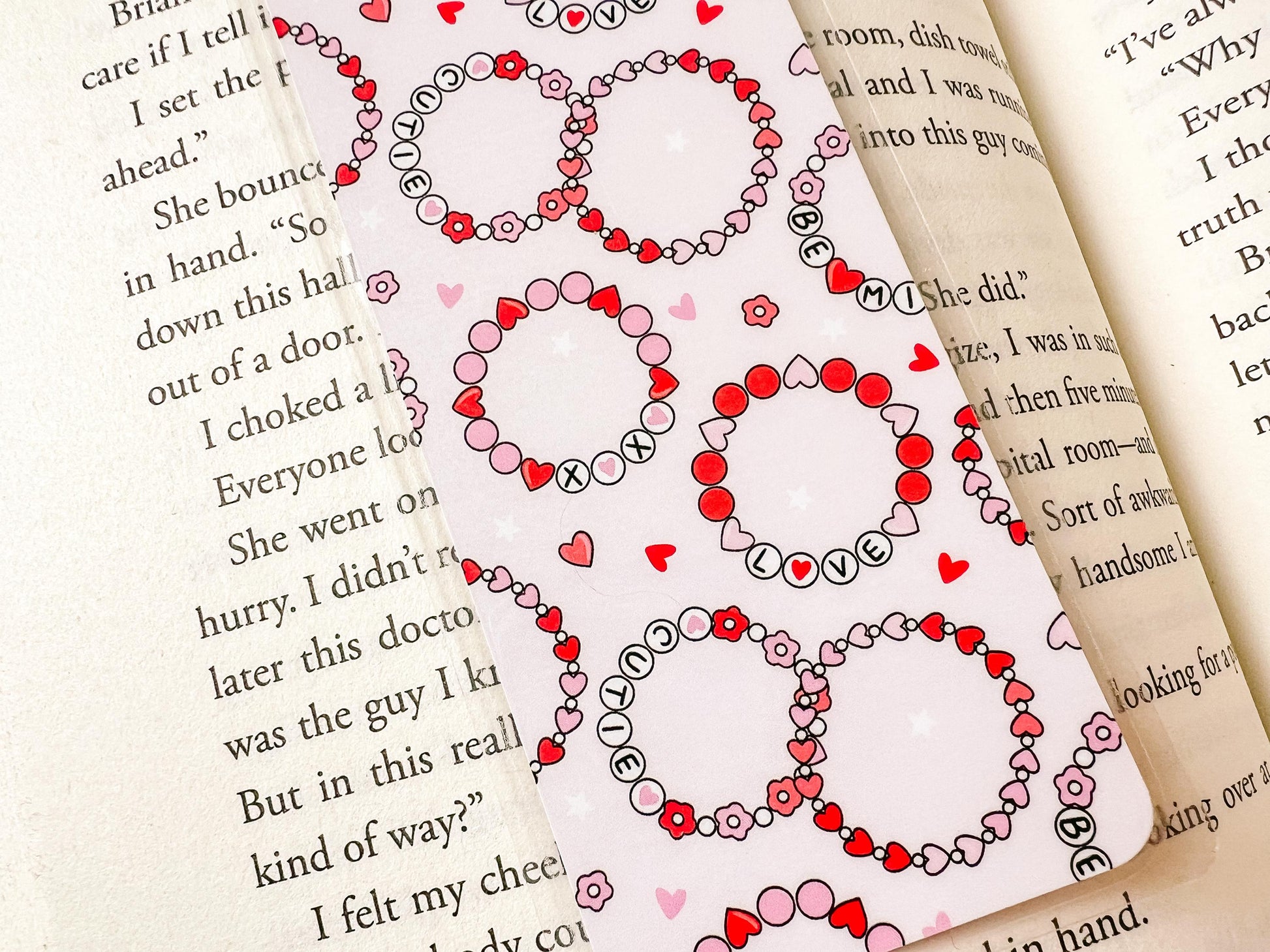 Valentine's Day Hearts & Flowers Bookmark Collection | Valentine's Day Bookmark | Gift for Reader | Hearts Bookmark | Floral Bookmark