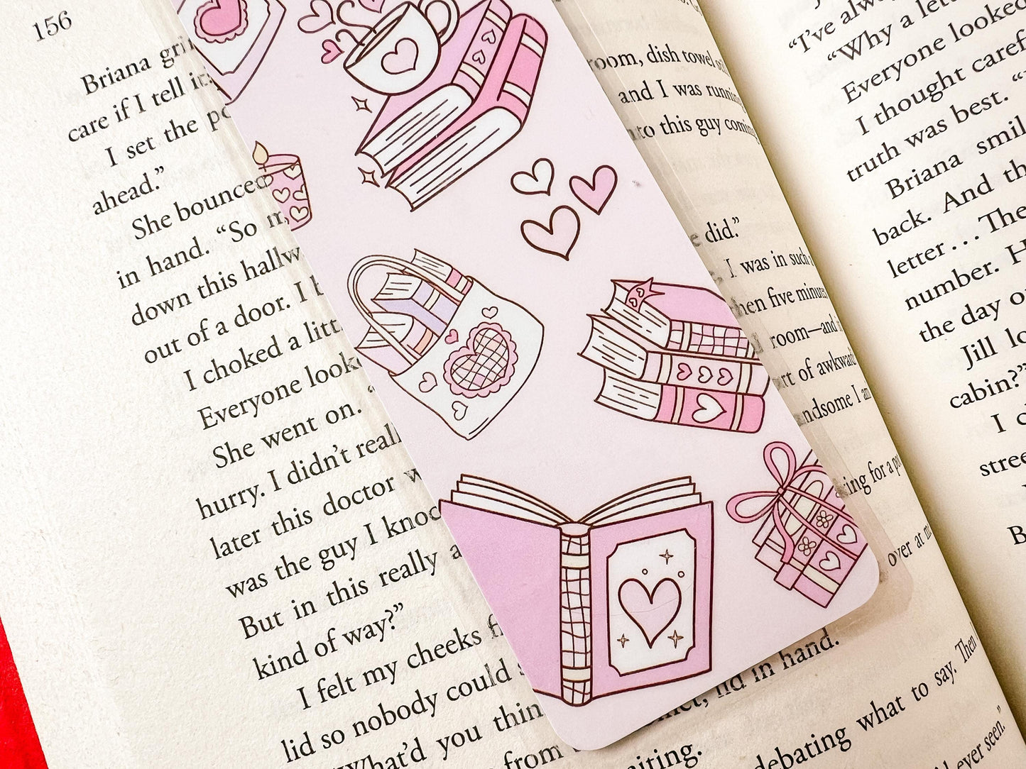 Valentine's Day Books Bookmark | Valentine's Day Bookmark | Gift for Reader | Bookish Bookmark | Book Lover Bookmark