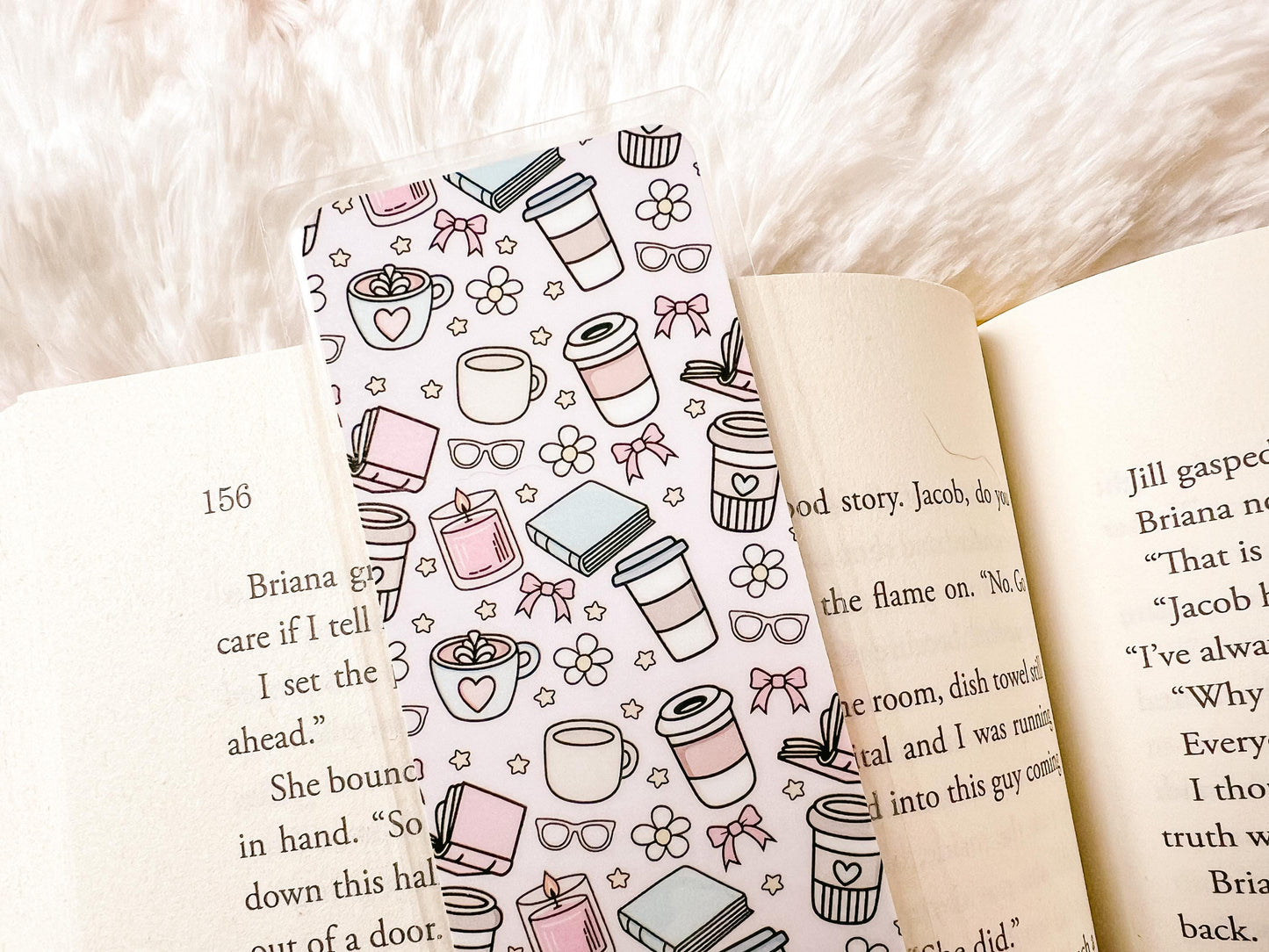 Books & Coffee Bookmark Collection | Valentine's Day Bookmark | Gift for Reader | Coffee Bookmark | Bookish Bookmark