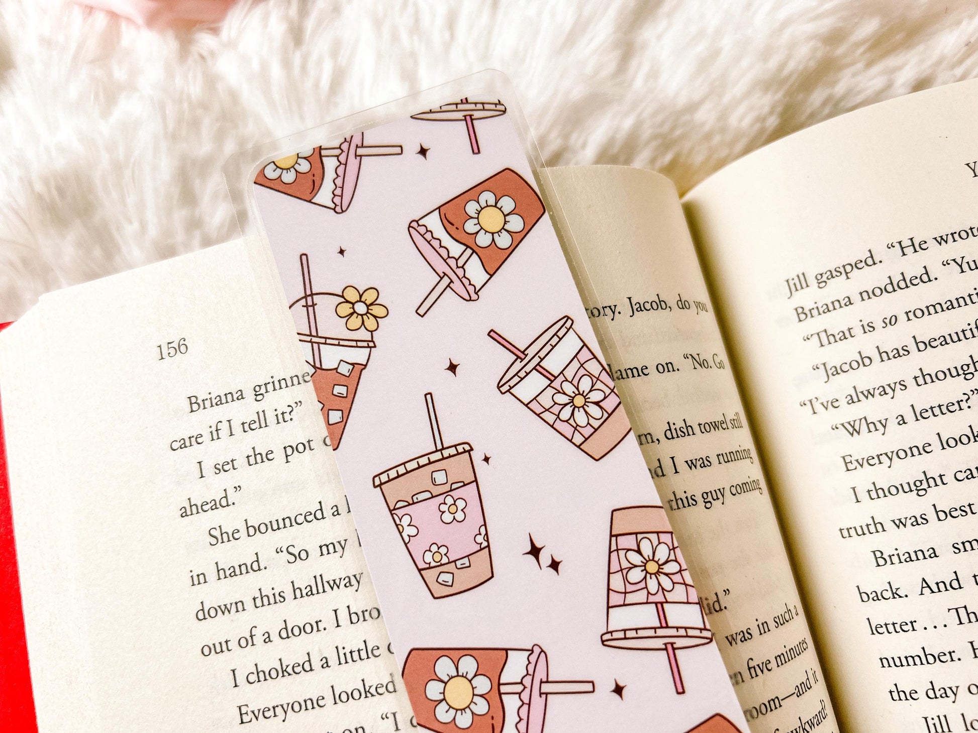 Books & Coffee Bookmark Collection | Valentine's Day Bookmark | Gift for Reader | Coffee Bookmark | Bookish Bookmark