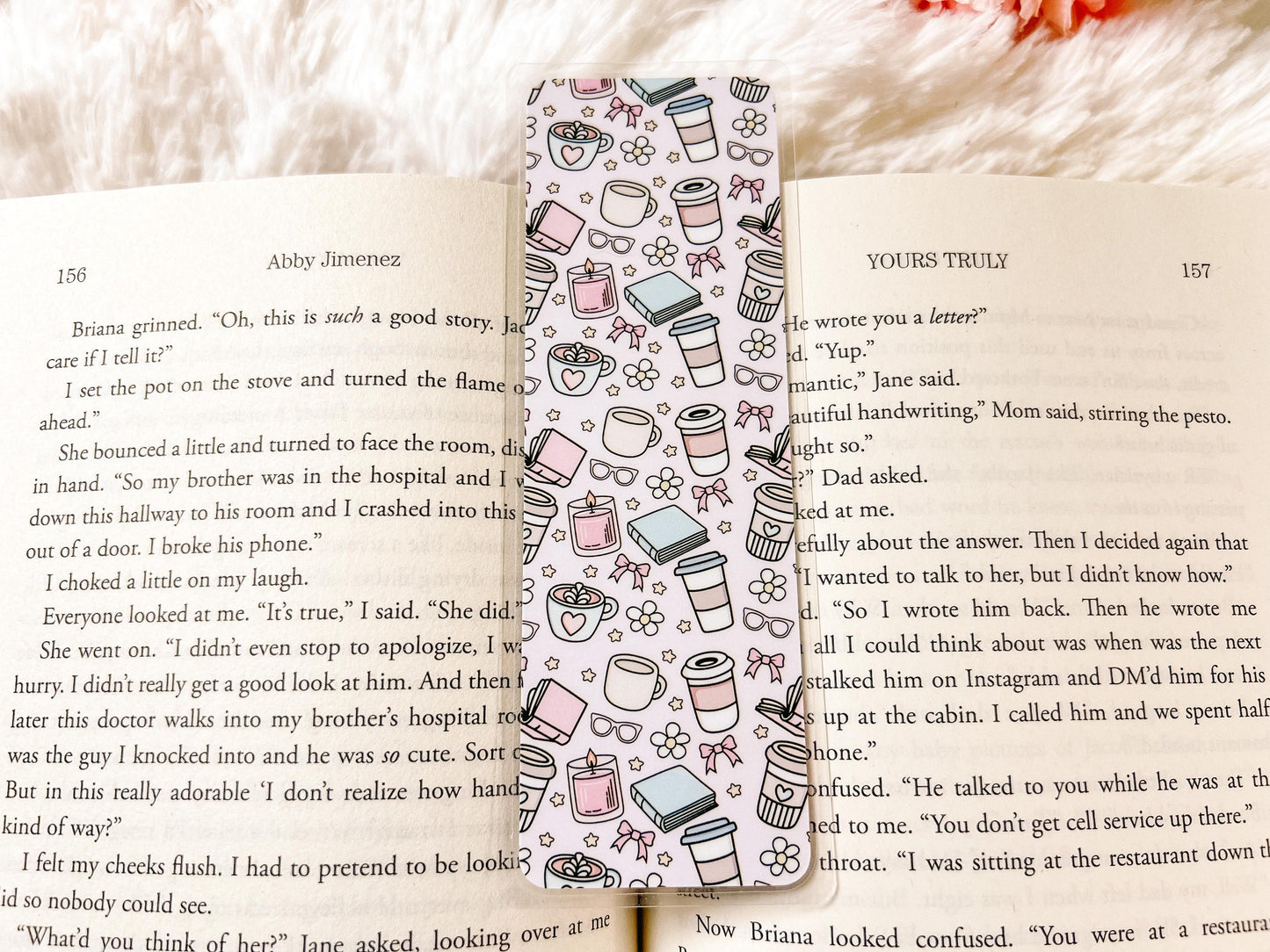 Books & Coffee Bookmark Collection | Valentine's Day Bookmark | Gift for Reader | Coffee Bookmark | Bookish Bookmark
