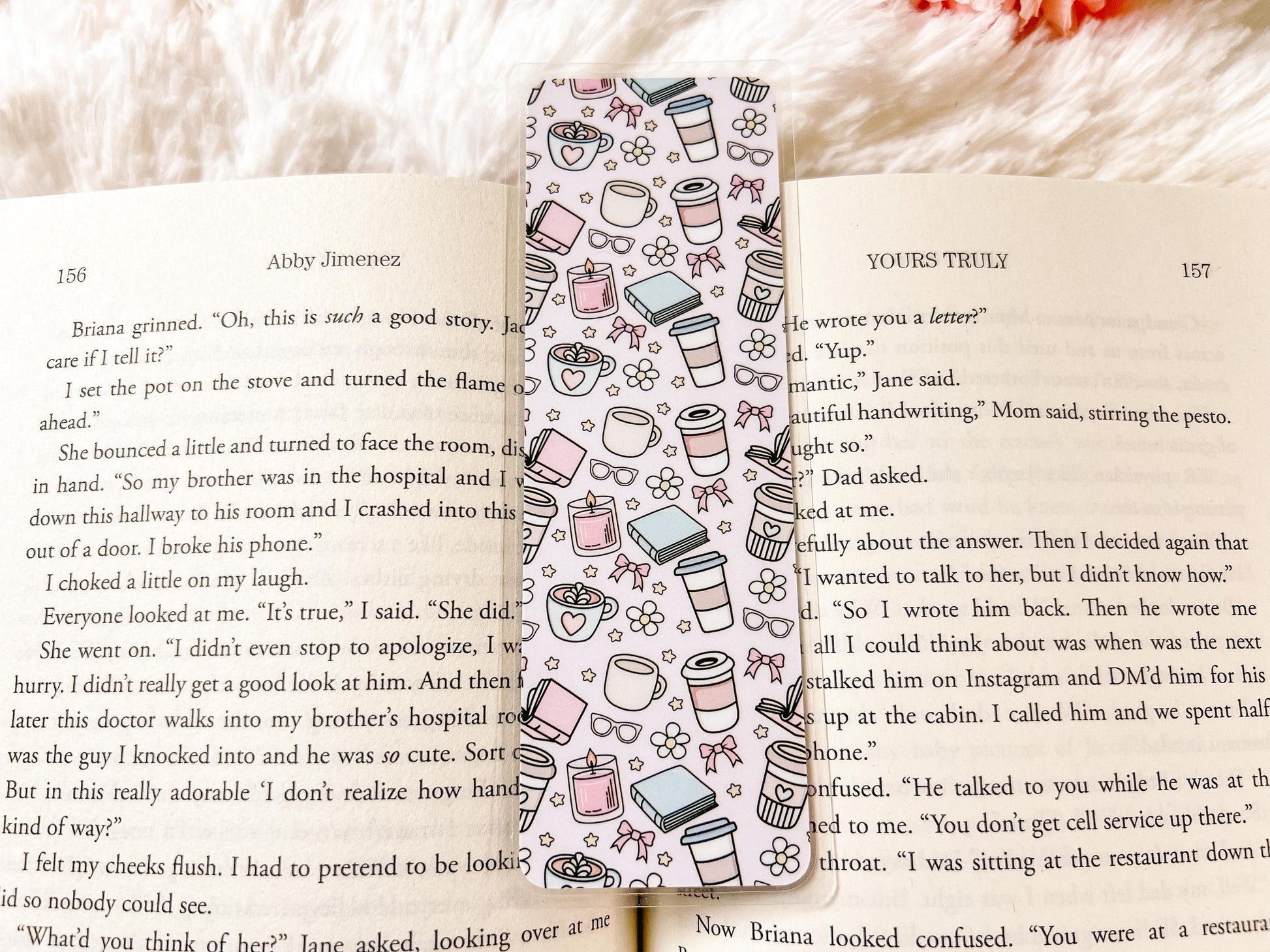 Books & Coffee Bookmark Collection | Valentine's Day Bookmark | Gift for Reader | Coffee Bookmark | Bookish Bookmark