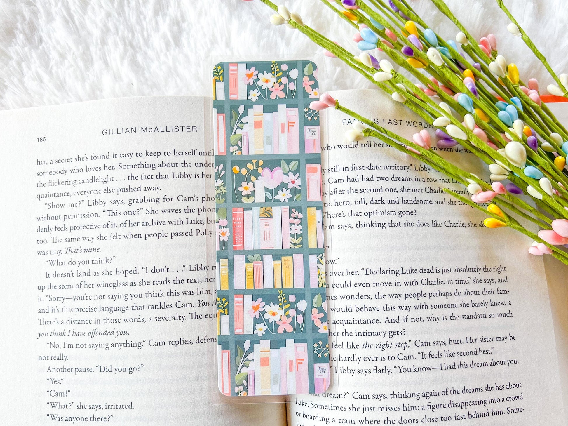 Spring Bookshelf Bookmark Collection | Spring Bookmark | Gift for Reader | Easter Bookmark | Bookish Bookmark