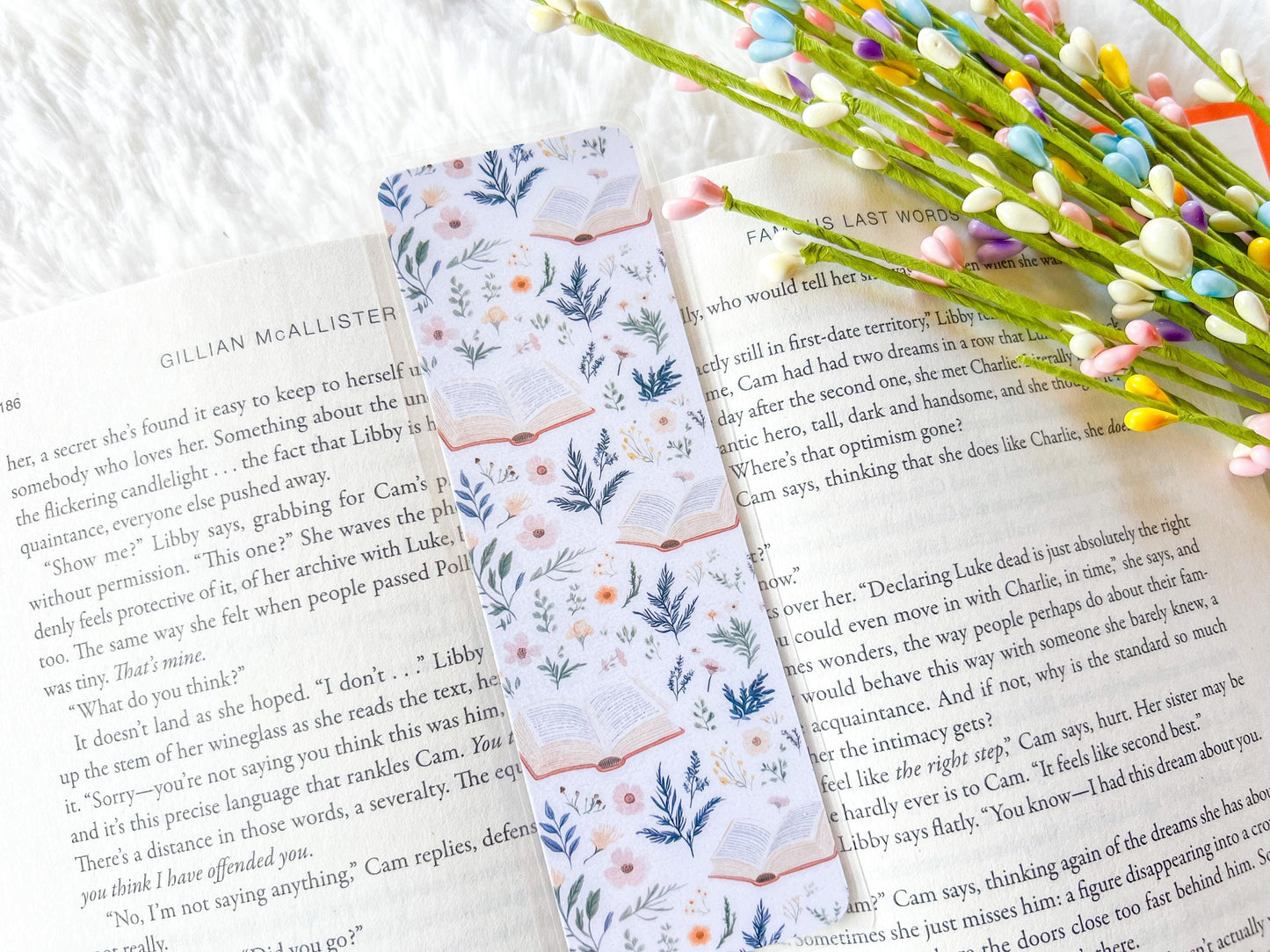Spring Bookshelf Bookmark Collection | Spring Bookmark | Gift for Reader | Easter Bookmark | Bookish Bookmark