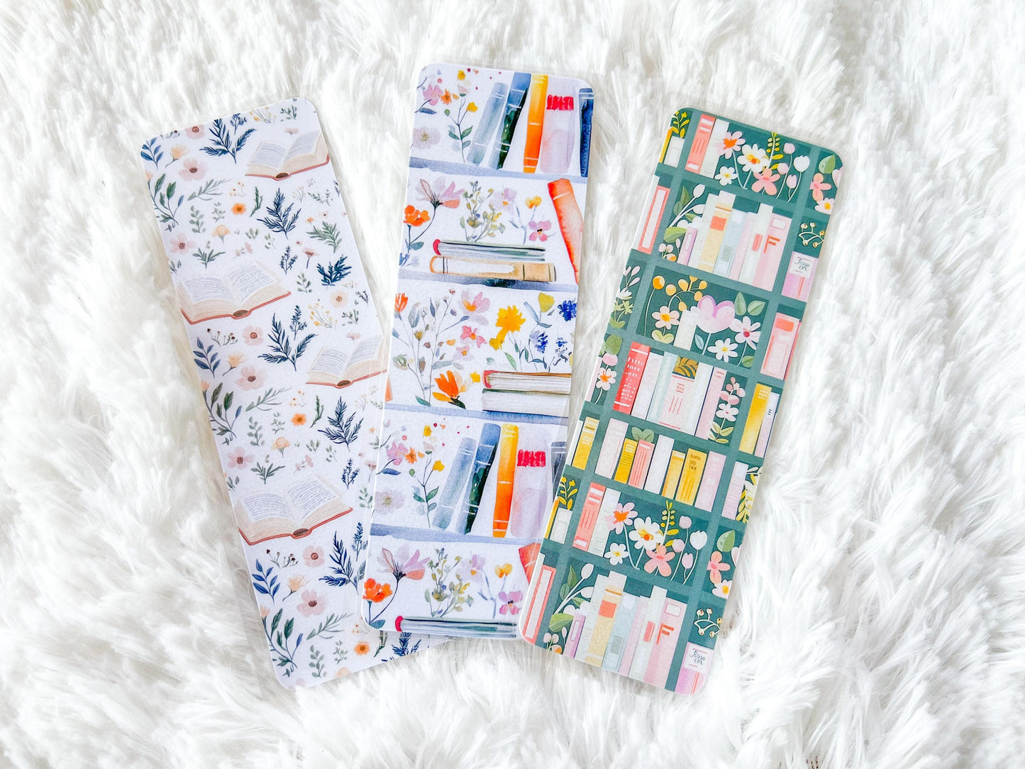 Spring Bookshelf Bookmark Collection | Spring Bookmark | Gift for Reader | Easter Bookmark | Bookish Bookmark
