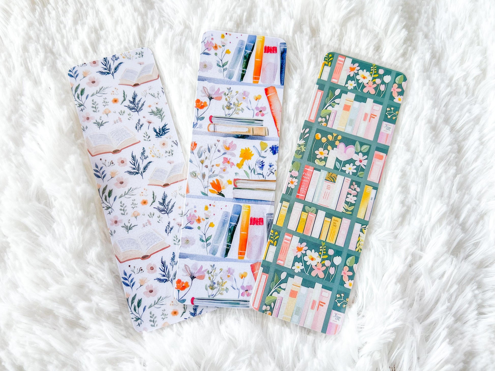 Spring Bookshelf Bookmark Collection | Spring Bookmark | Gift for Reader | Easter Bookmark | Bookish Bookmark