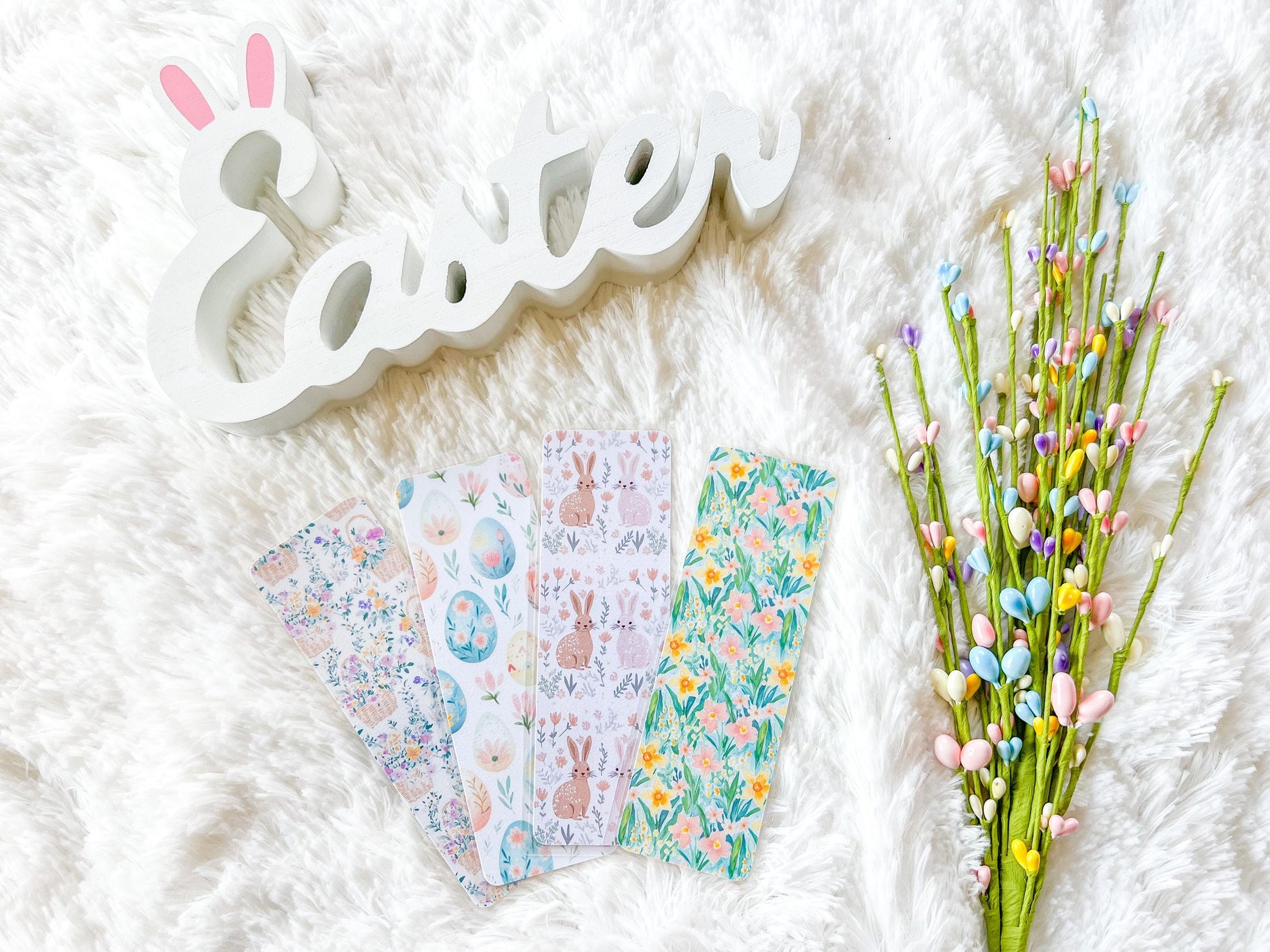 Floral Easter Bookmark Collection | Spring Bookmark | Gift for Reader | Easter Bookmark | Bookish Bookmark