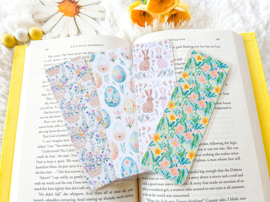 Floral Easter Bookmark Collection | Spring Bookmark | Gift for Reader | Easter Bookmark | Bookish Bookmark