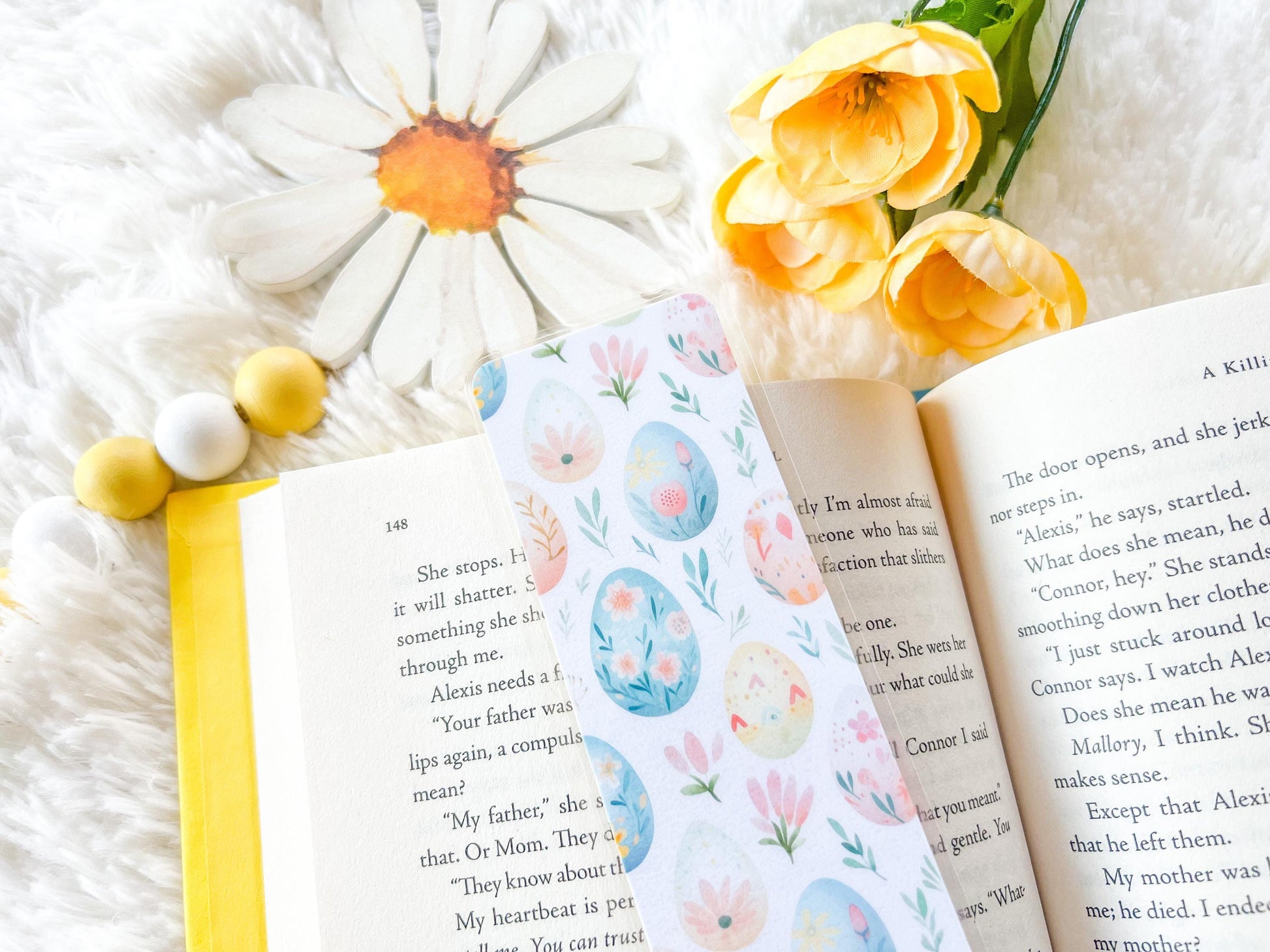 Floral Easter Bookmark Collection | Spring Bookmark | Gift for Reader | Easter Bookmark | Bookish Bookmark