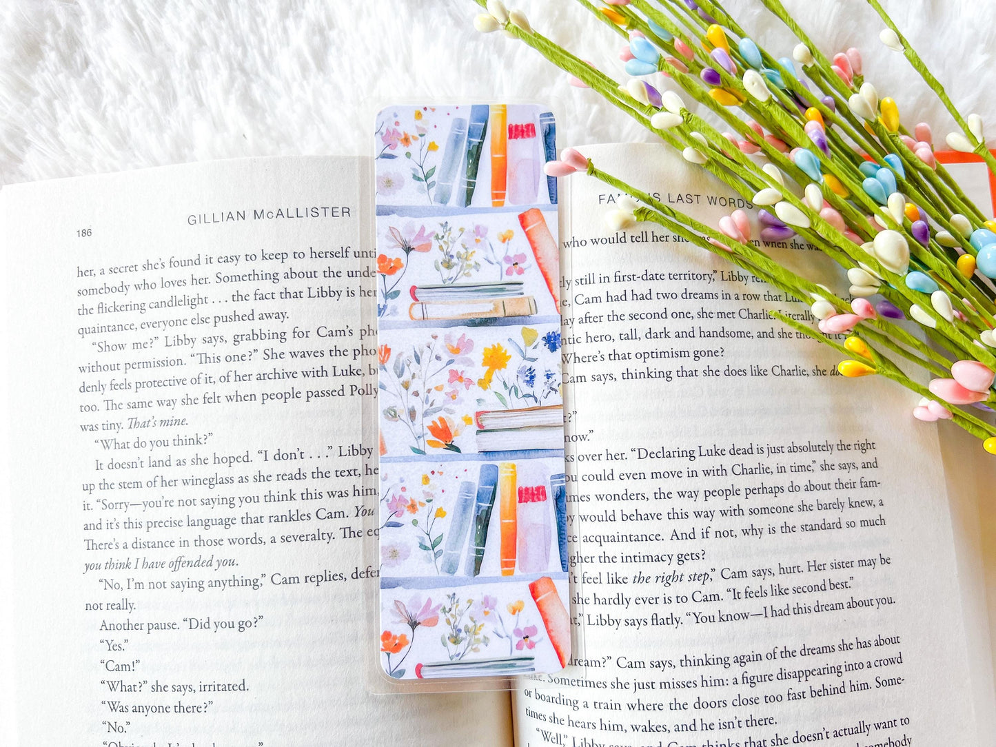 Spring Bookshelf Bookmark Collection | Spring Bookmark | Gift for Reader | Easter Bookmark | Bookish Bookmark