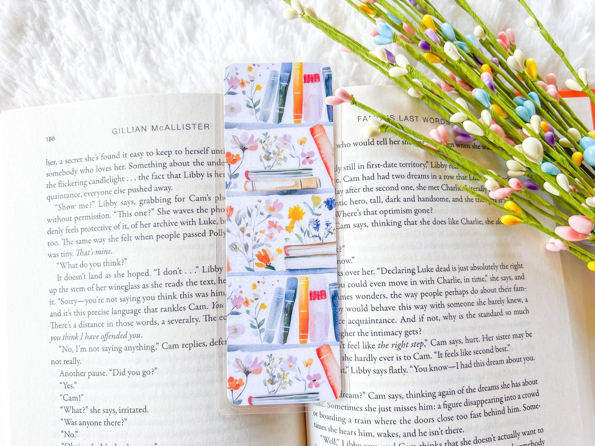Spring Bookshelf Bookmark Collection | Spring Bookmark | Gift for Reader | Easter Bookmark | Bookish Bookmark