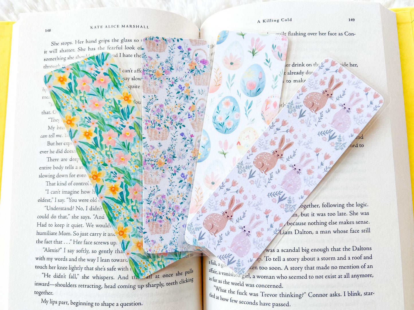 Floral Easter Bookmark Collection | Spring Bookmark | Gift for Reader | Easter Bookmark | Bookish Bookmark