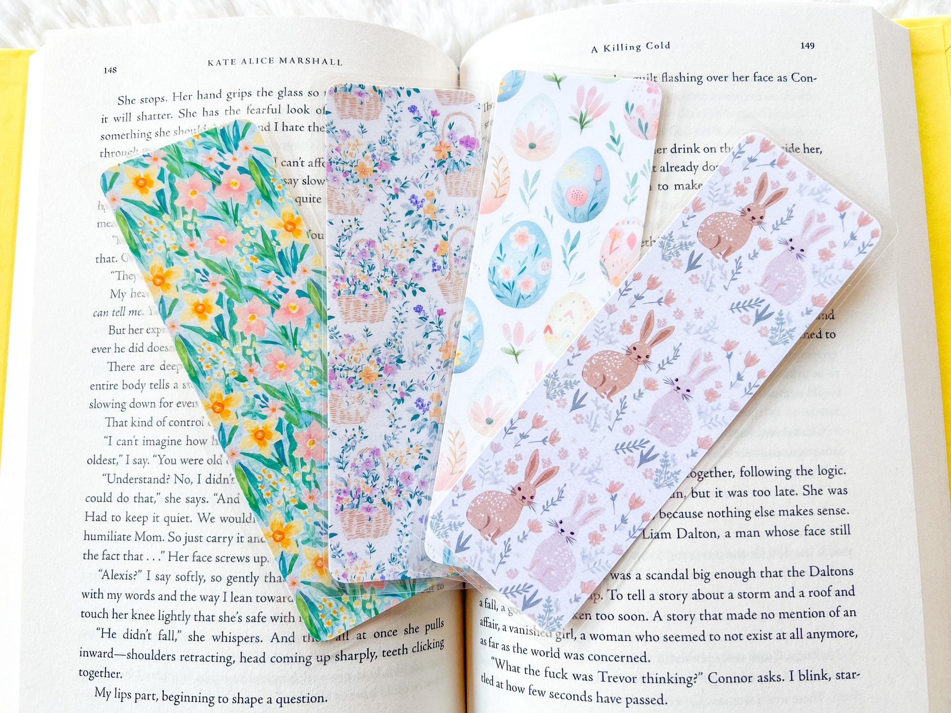 Floral Easter Bookmark Collection | Spring Bookmark | Gift for Reader | Easter Bookmark | Bookish Bookmark