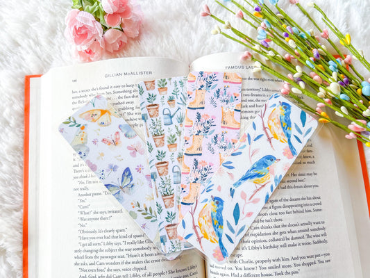 Spring Bookmark Collection | Spring Bookmarks | Gift for Reader | Easter Bookmark | Bookish Bookmark