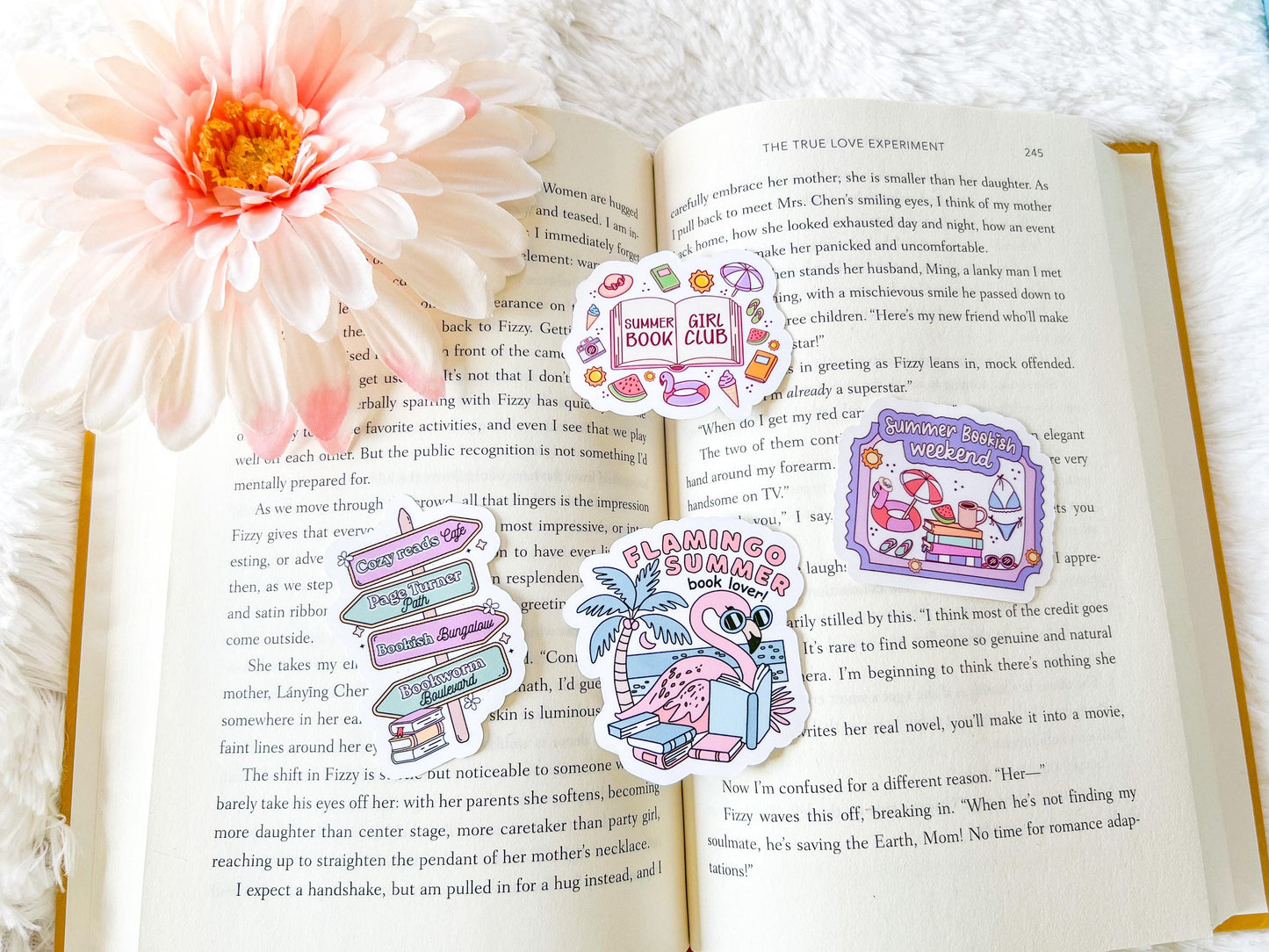 Summer Bookworm Stickers