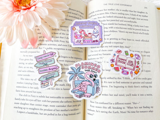 Summer Bookworm Stickers