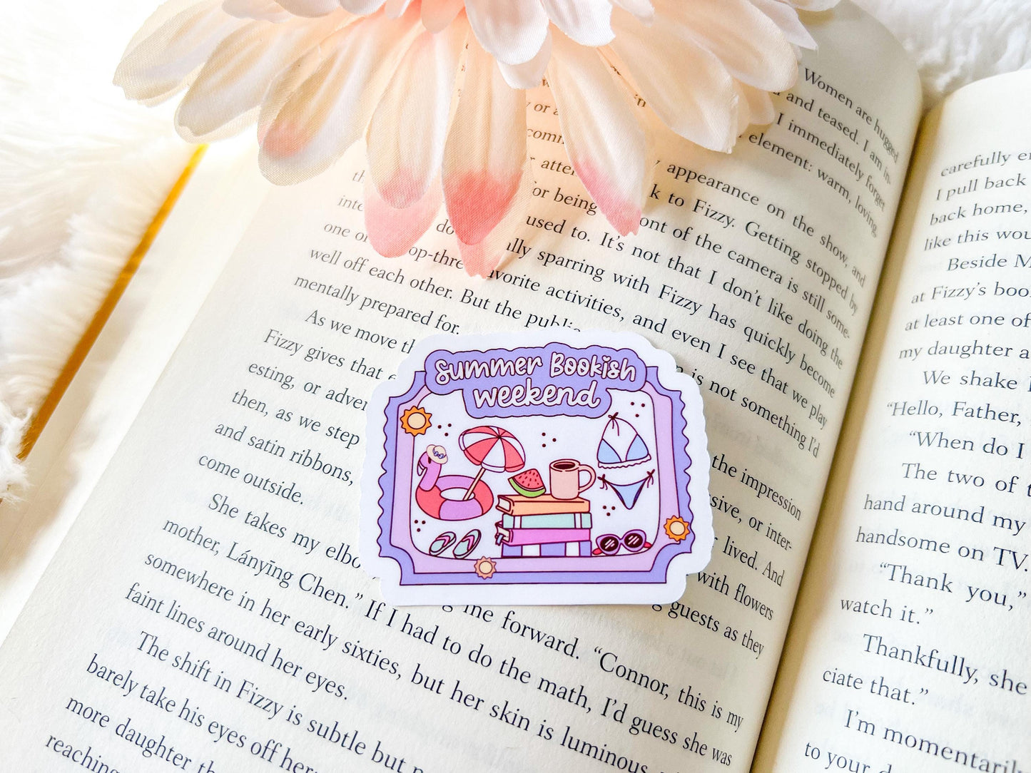Summer Bookworm Stickers