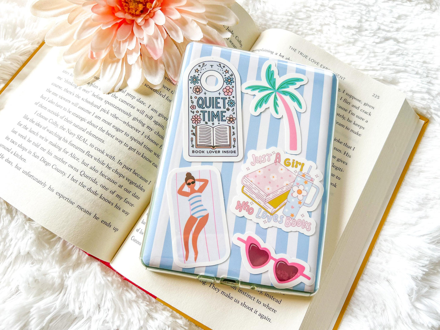 Quiet Time Reading Sticker | Reader Sticker | Bookworm Sticker | Gift For Reader | Bookworm Gift | Cozy Reads Sticker