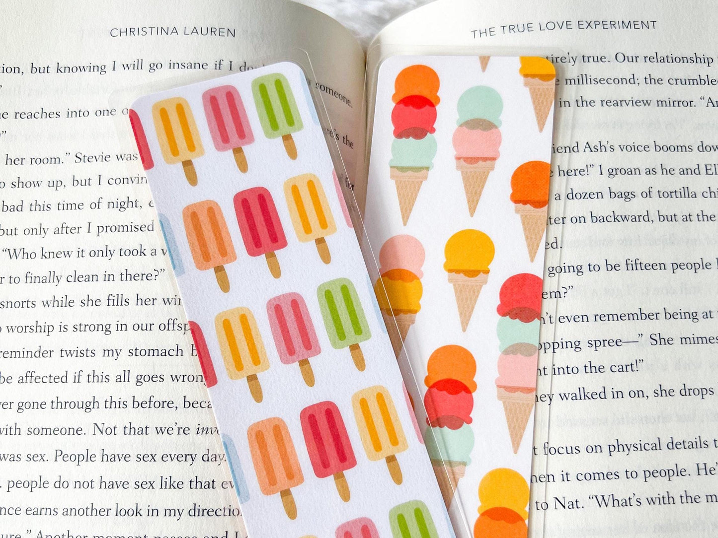 Ice Cream Cones & Popsicles Summer Bookmark Collection | Summer Bookmark | Ice Cream Bookmark | Gift for Reader | Popsicle Bookmark