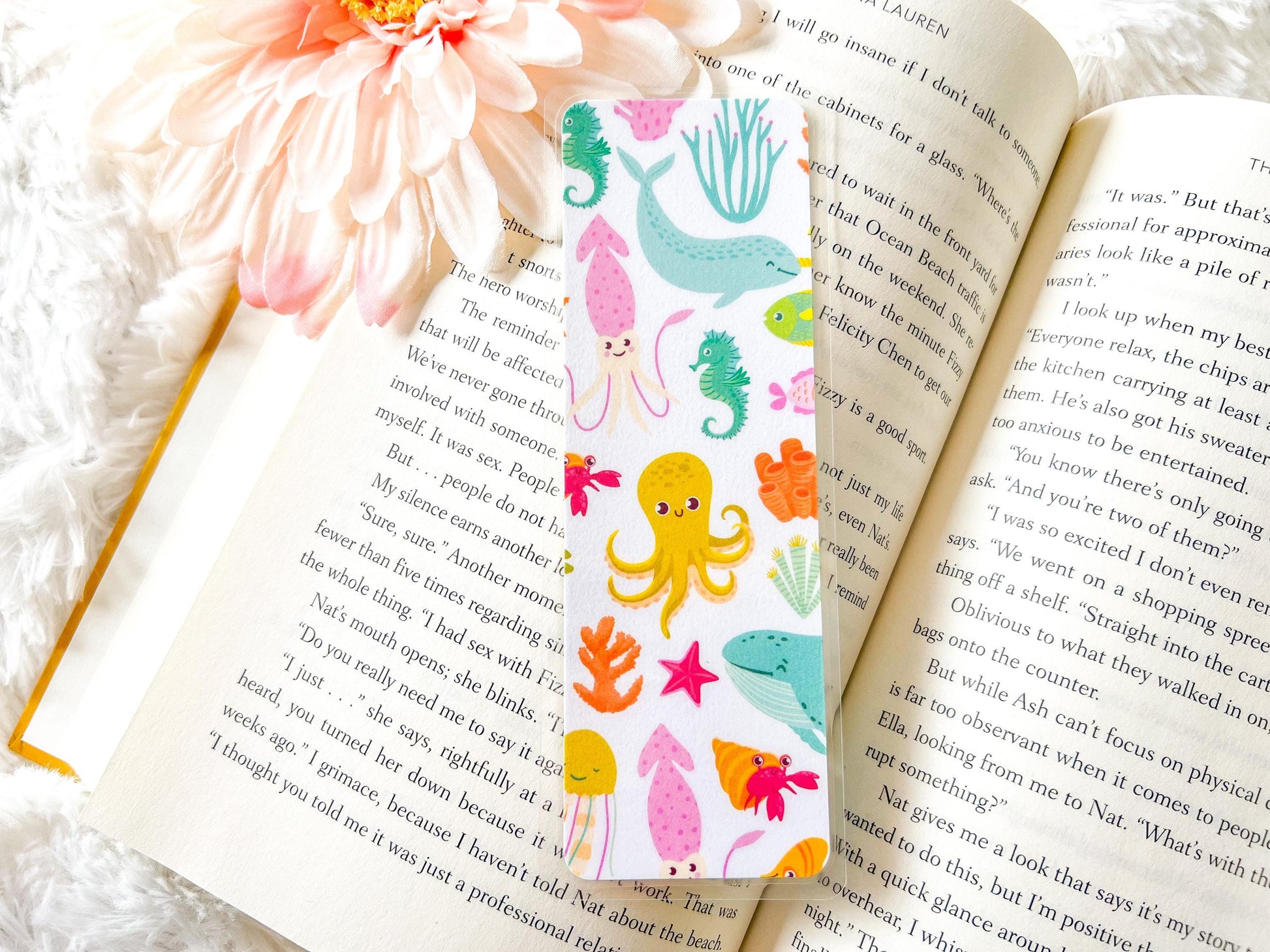 Ocean Life Bookmarks | Summer Bookmark | Turtle Bookmark | Bookworm Gift | Gift for Reader | Beach Bookmark | Whales Bookmark