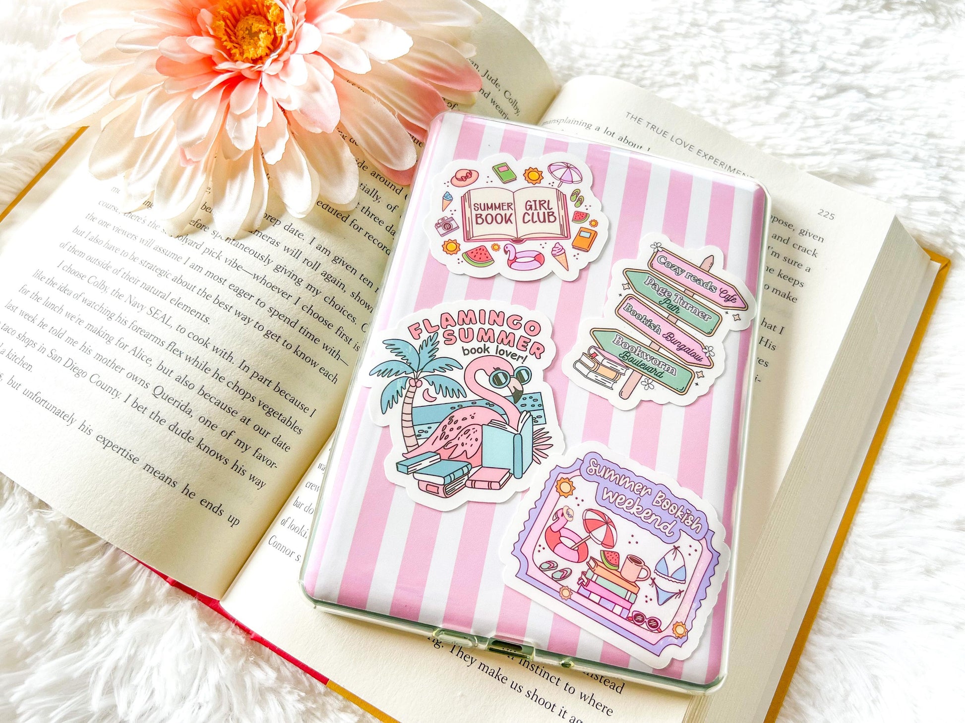 Summer Bookworm Stickers
