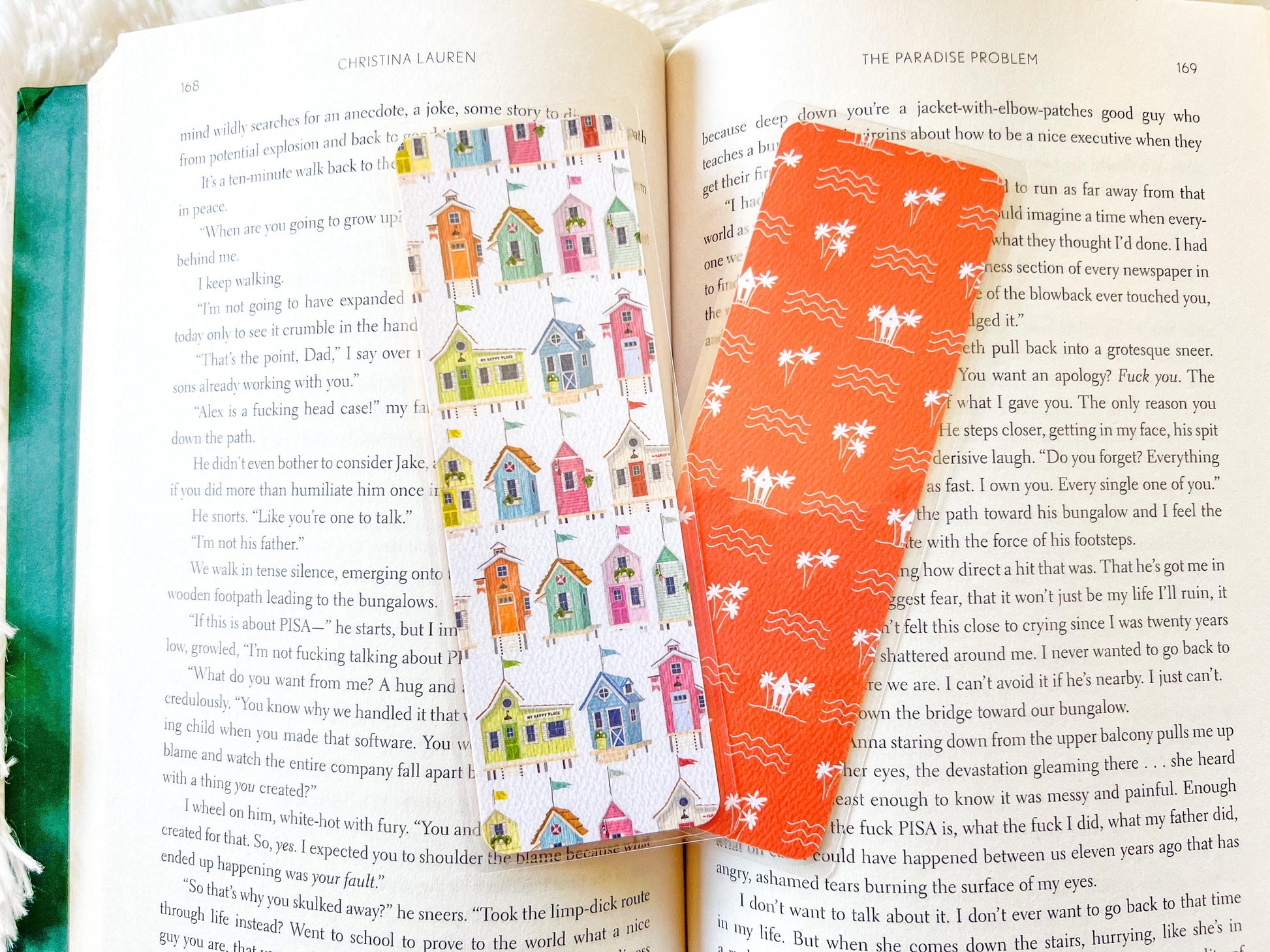 Lighthouses & Beach Huts Bookmark | Summer Bookmark | Lighthouse Bookmark | Bookworm Gift | Gift for Reader | Beach Bookmark