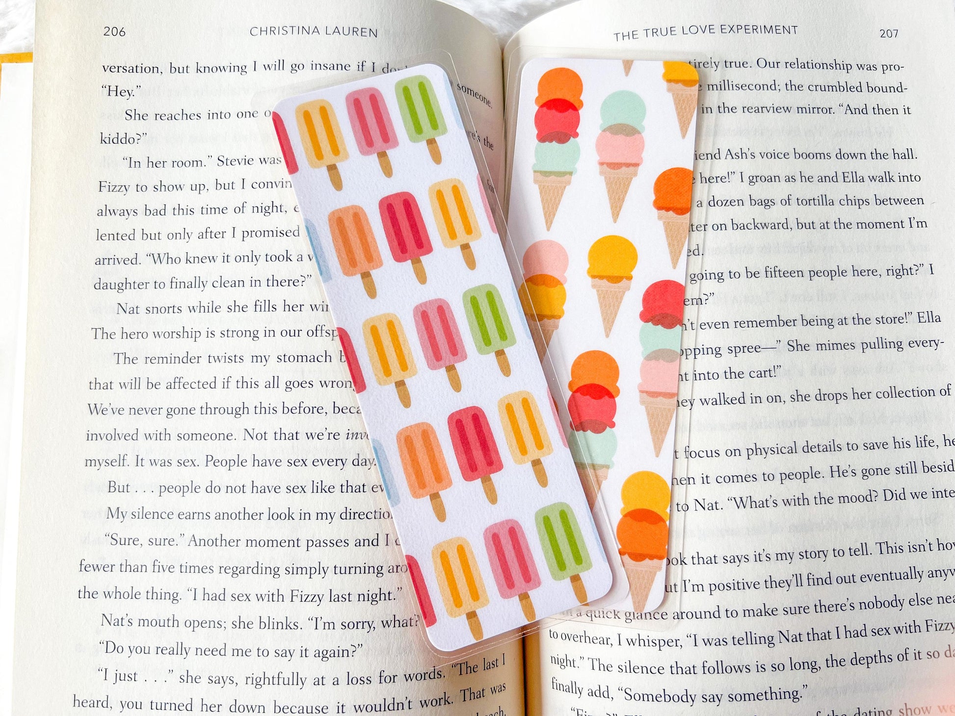 Ice Cream Cones & Popsicles Summer Bookmark Collection | Summer Bookmark | Ice Cream Bookmark | Gift for Reader | Popsicle Bookmark
