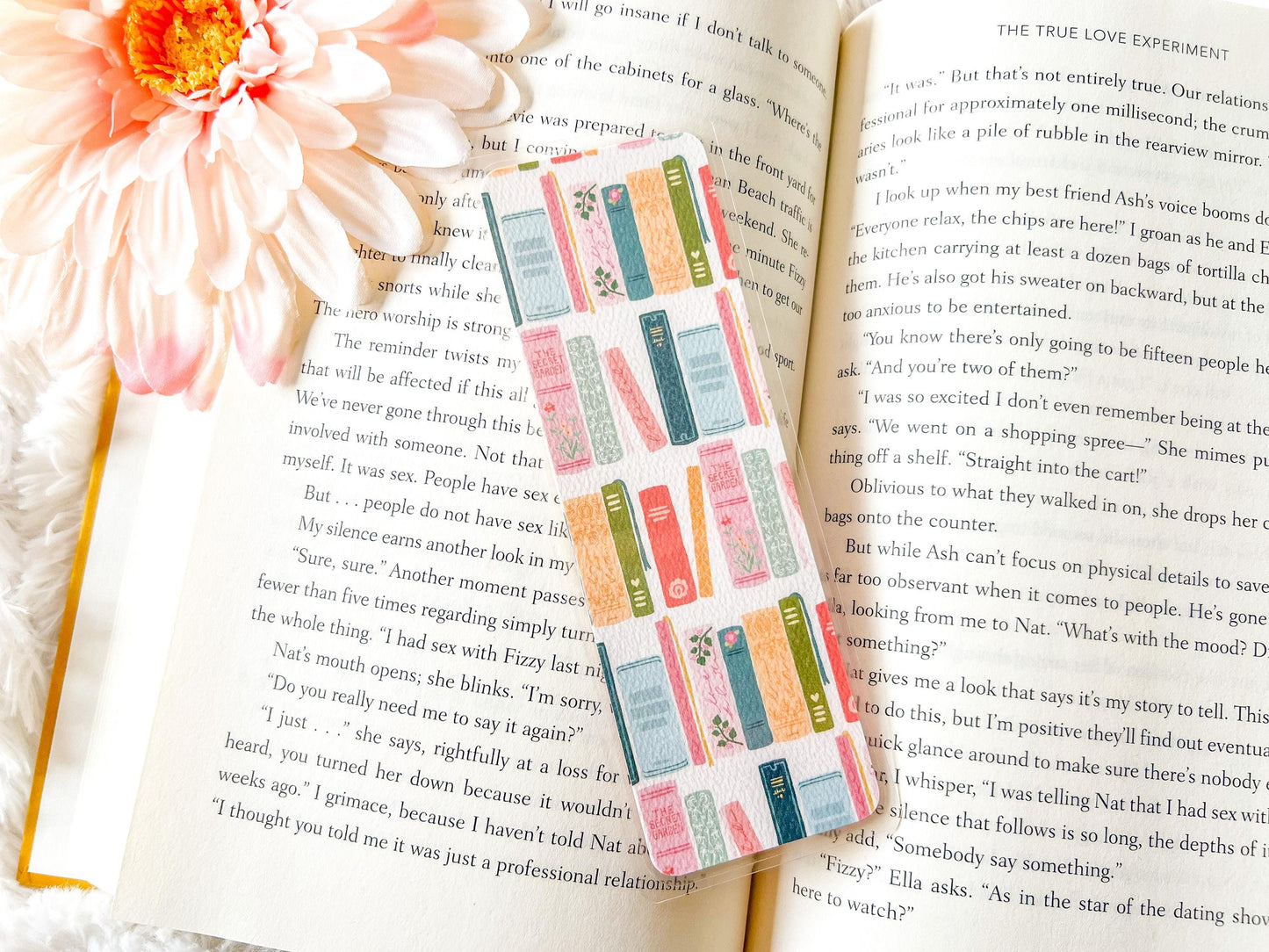 Summer Bookshelf Bookmark | Summer Bookmark | Gift for Reader | Flowers Bookmark | Bookish Bookmark | Bookshelf Bookmar