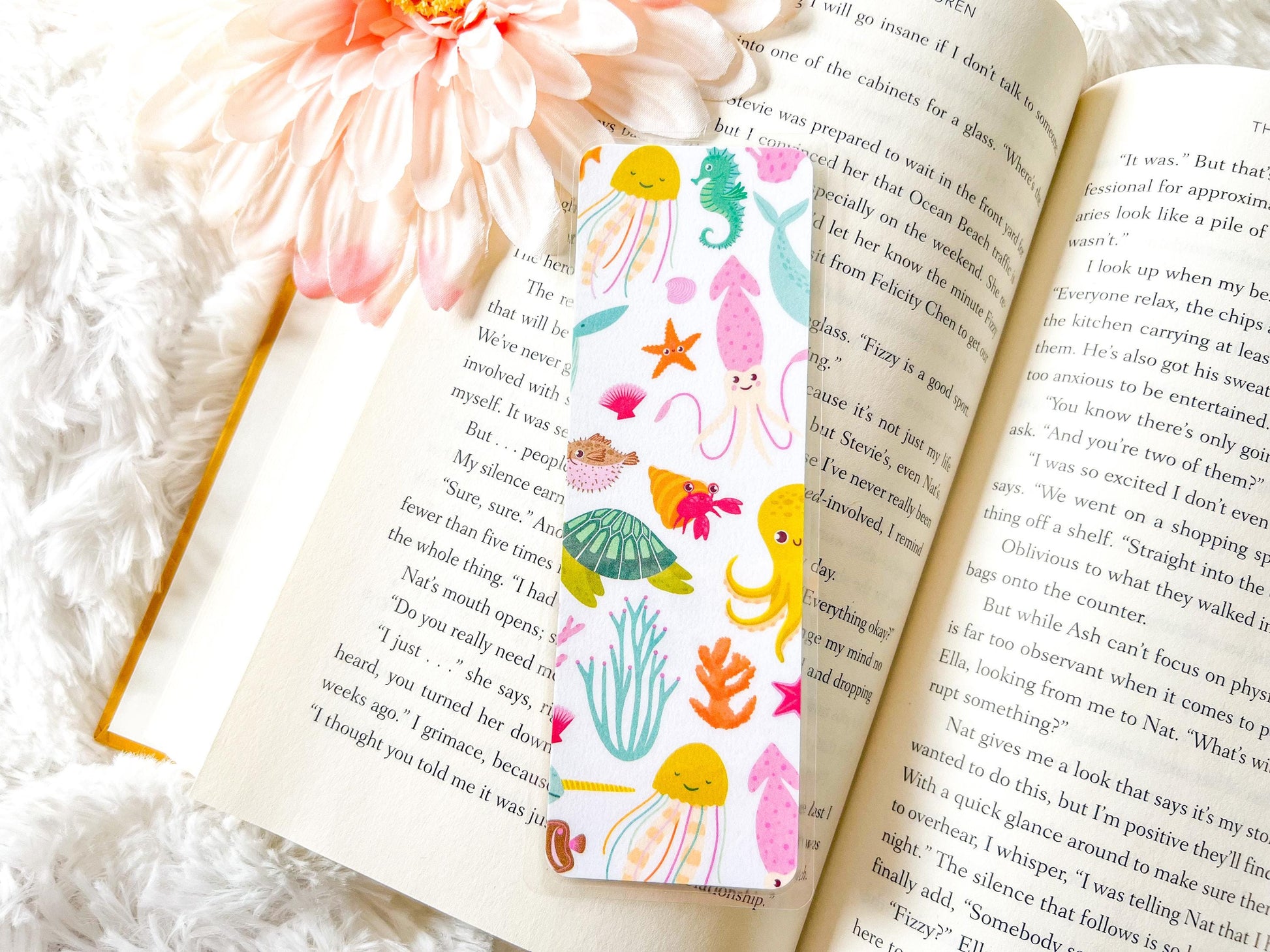 Ocean Life Bookmarks | Summer Bookmark | Turtle Bookmark | Bookworm Gift | Gift for Reader | Beach Bookmark | Whales Bookmark