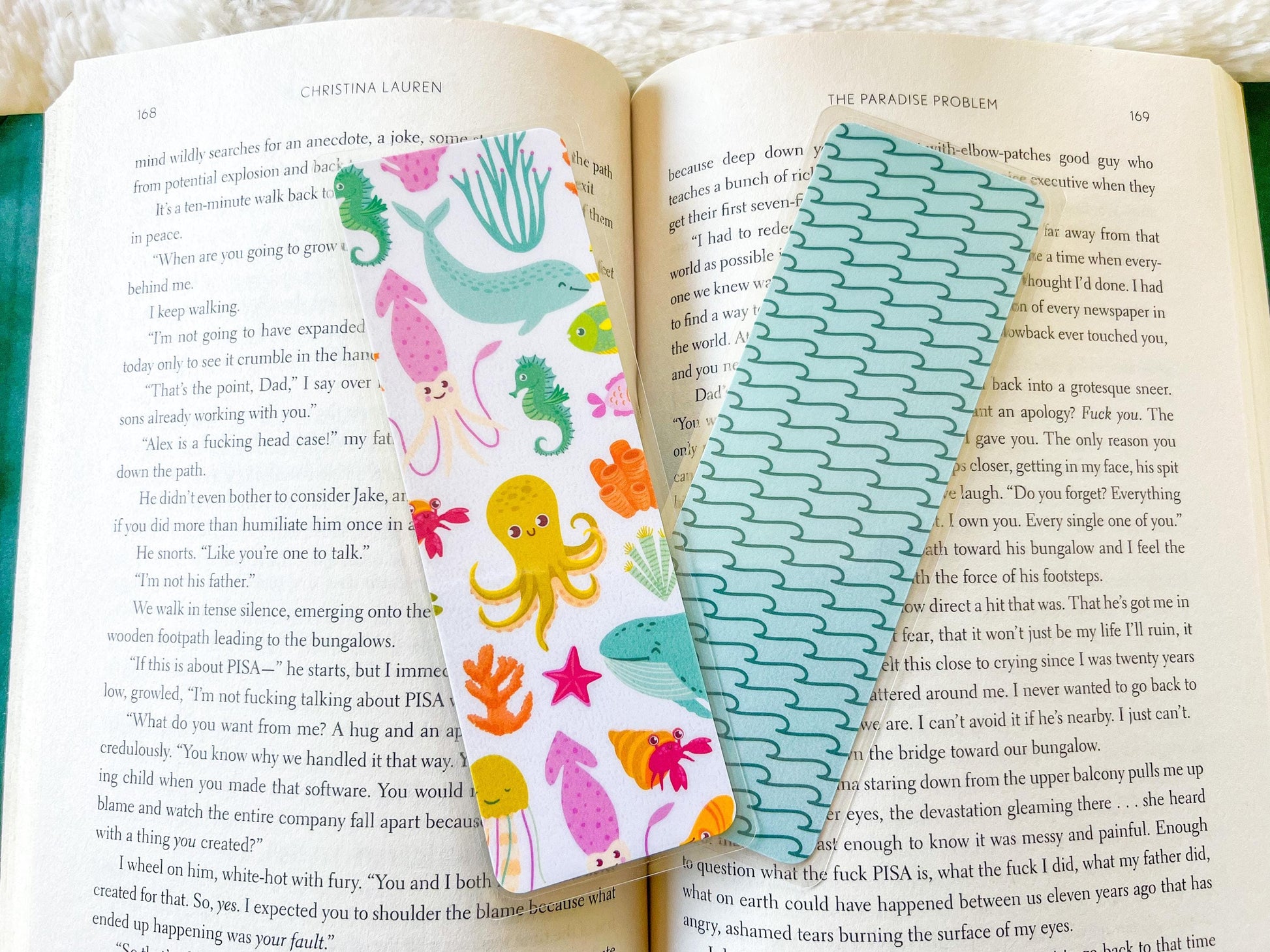 Ocean Life Bookmarks | Summer Bookmark | Turtle Bookmark | Bookworm Gift | Gift for Reader | Beach Bookmark | Whales Bookmark