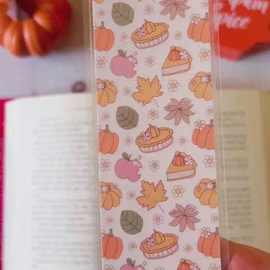 Pumpkins & Apples Fall Bookmark