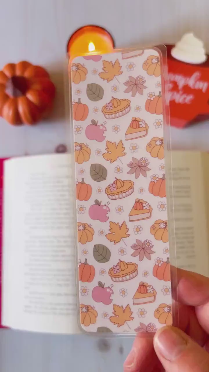 Pumpkins & Apples Fall Bookmark