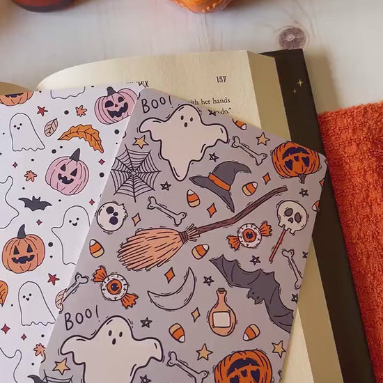 Halloween Ghosts & Bats E-Reader Case Inserts