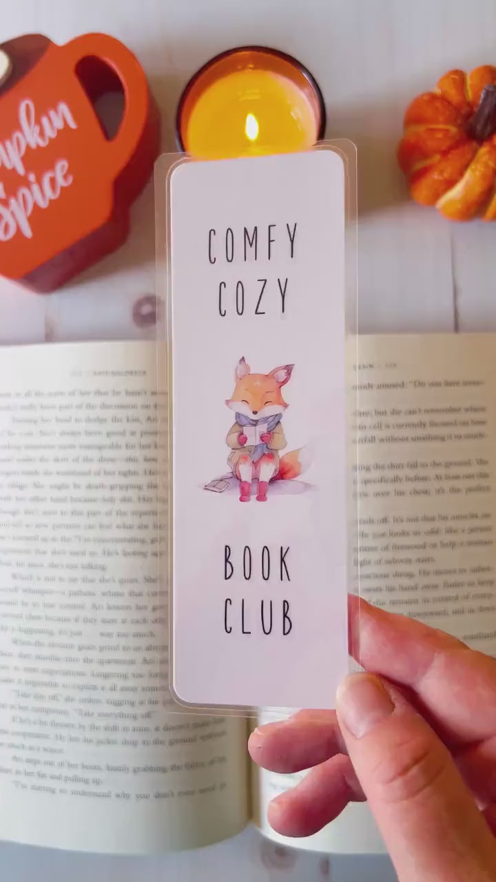 Comfy Cozy Book Club Fall Bookmark - Limited Edition
