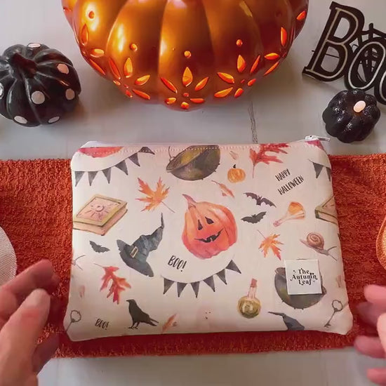 Witchy Halloween Zippered E-Reader Pouch Case