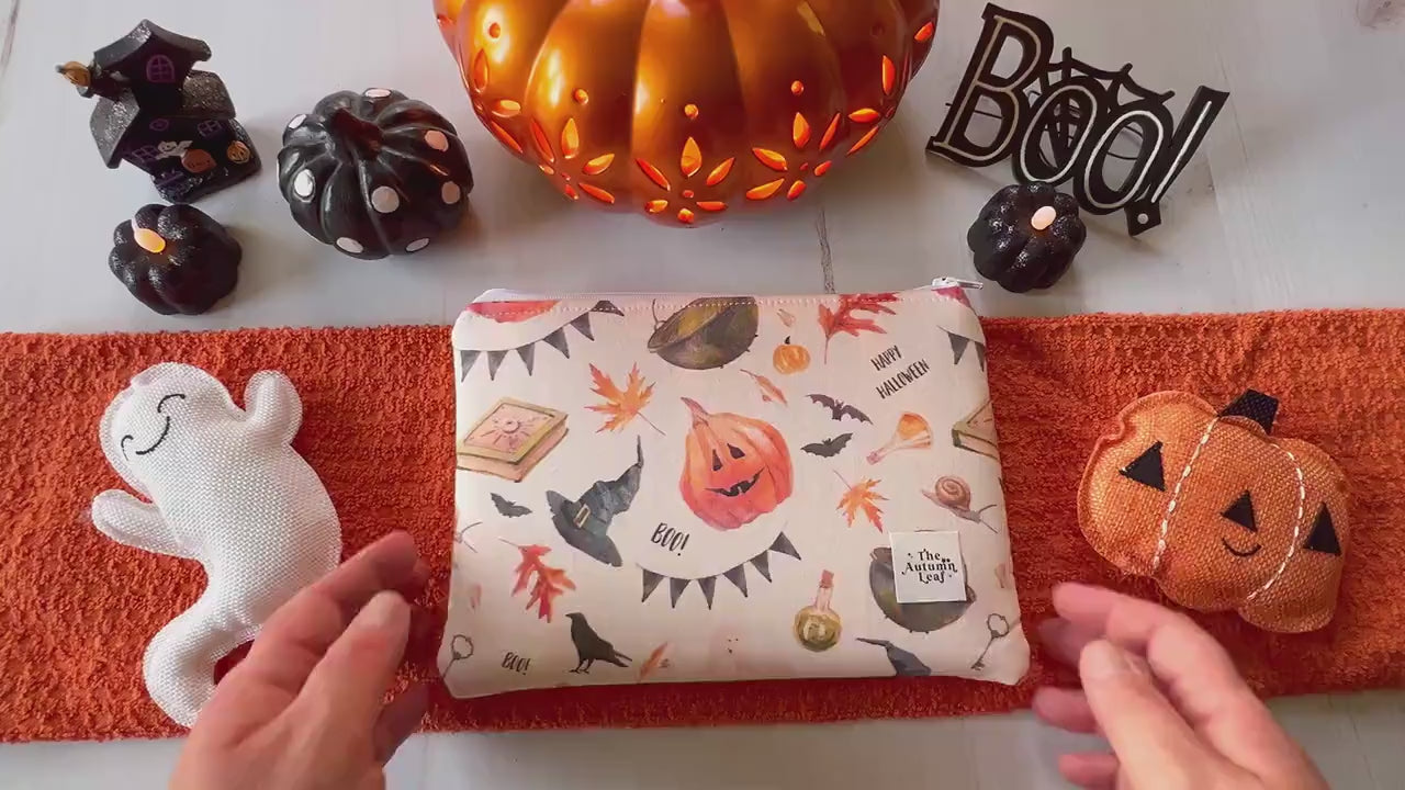 Witchy Halloween Zippered E-Reader Pouch Case