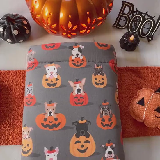 Dogs In Pumpkins Halloween Book Cozy