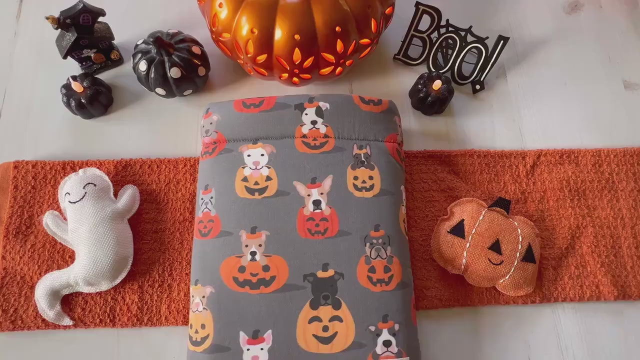 Dogs In Pumpkins Halloween Book Cozy