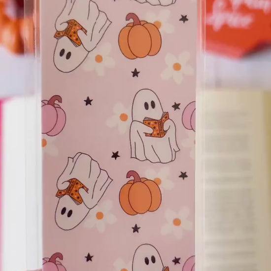 Ghosts, Books & Pumpkins Fall Bookmark