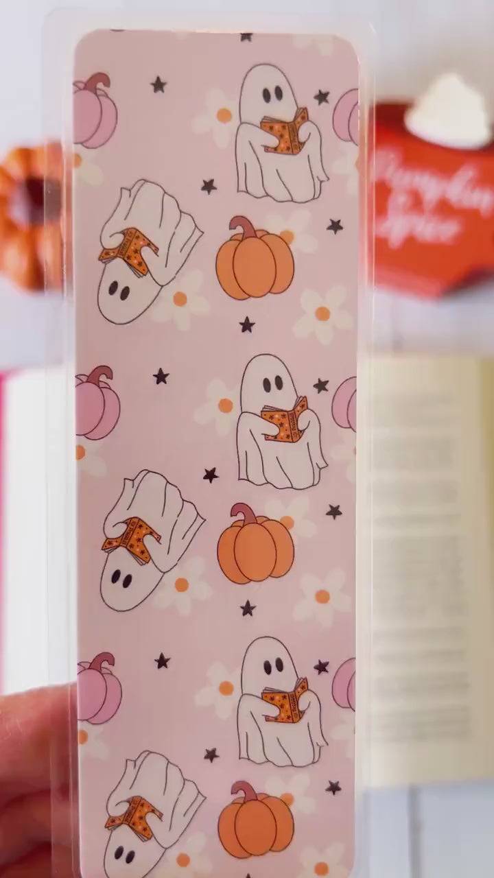 Ghosts, Books & Pumpkins Fall Bookmark