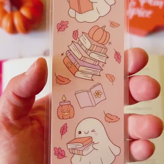 Ghosts & Reading Fall Bookmark
